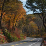 Historic Route 2 Mohawk Trail North Adams Fall foliage leaves driving road country road scenic