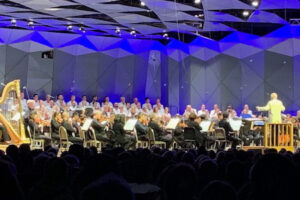 John Williams conducting at Tanglewood. Photo by Janet.