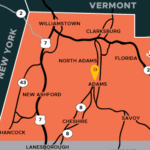 Adams on Berkshire County Map