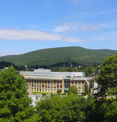 The MCLA campus from a distance