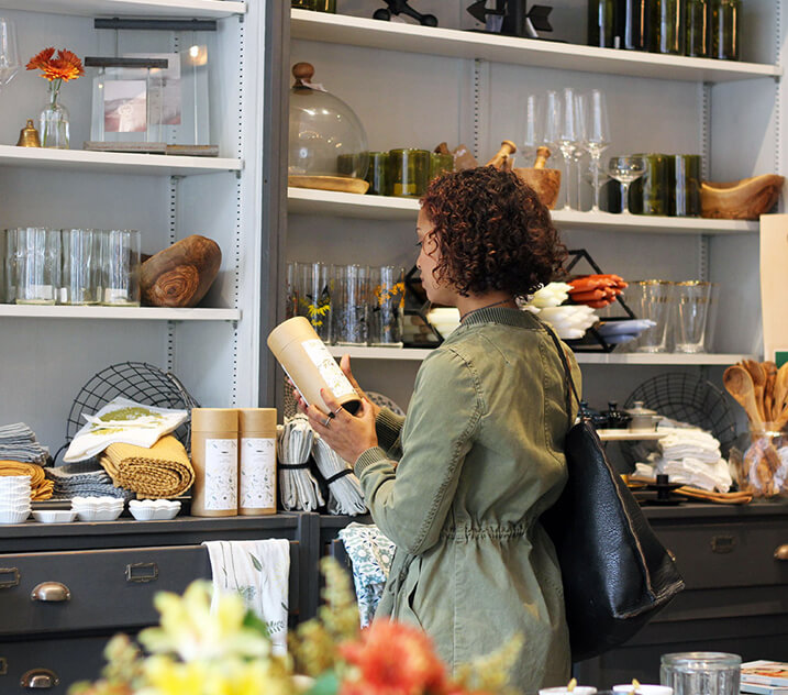 Shopping at Dory & Ginger - photo by Kacey Hatch