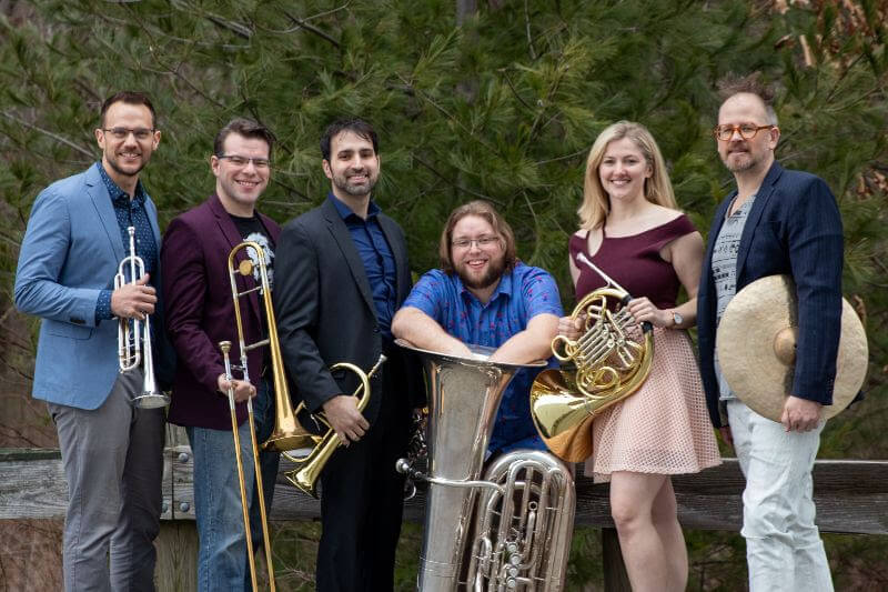 Amity Street Brass Quintet plays at Chesterwood