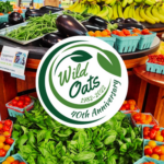 Wild Oats local shown with colorful fresh veggies