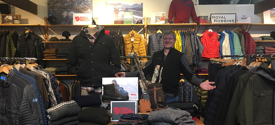 The Arcadian Shop with outdoor clothing products