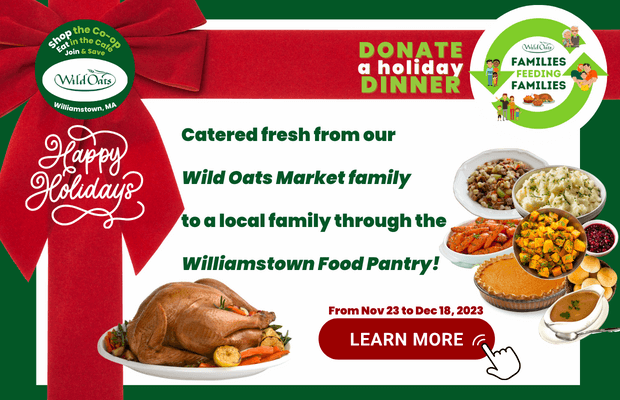 Visit Wild Oats Market to donate a meal