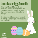 Meet the Easter Bunny at the Lenox Easter Egg Scramble