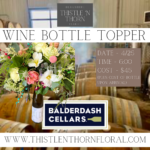Create a beautiful bottle topper at Balderdash Cellars
