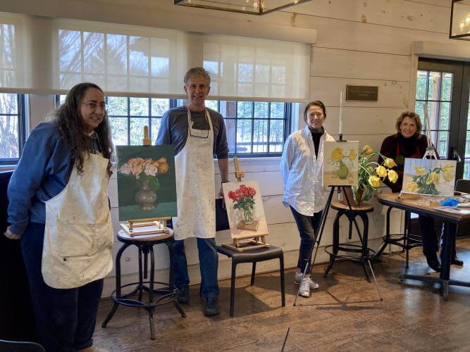 Learn to paint with oils at BBG