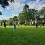 Thursday night yoga at Berkshire Botanical Garden