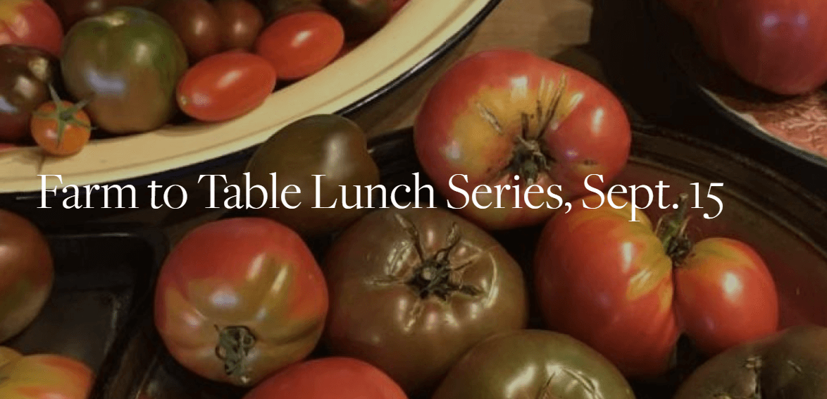 Create a farm to table lunch at BBG