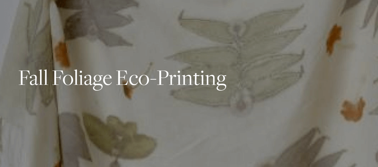 learn to eco-print with fall foliage at BBG