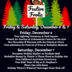 Check out all the activities for Pittsfield's Festive Frolic