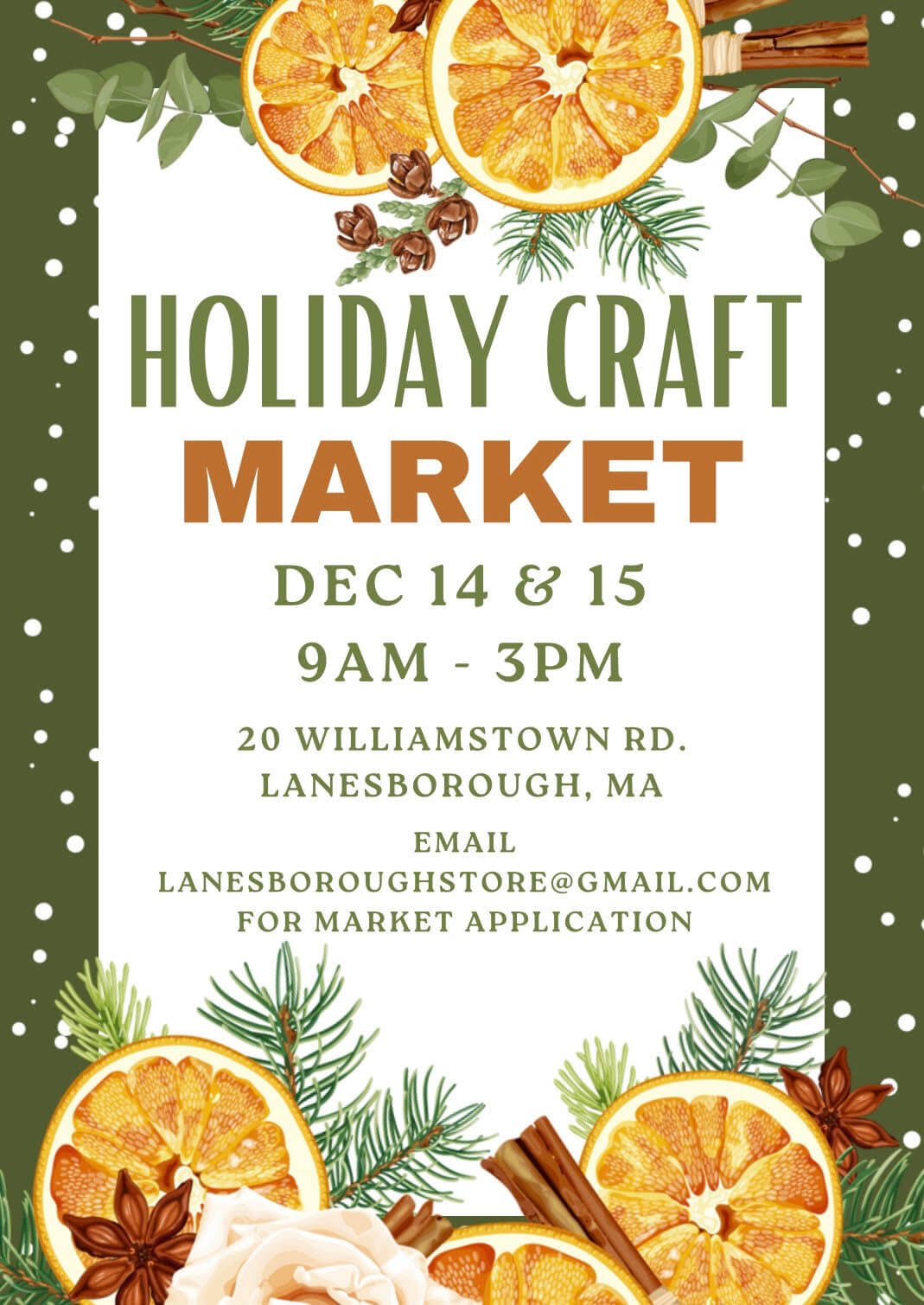 Visit the holiday craft fair at Lanesborough Local