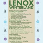 Join us in Lenox for the Winterland celebrations