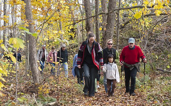 BNRC family gratitude hike in Great Barrington