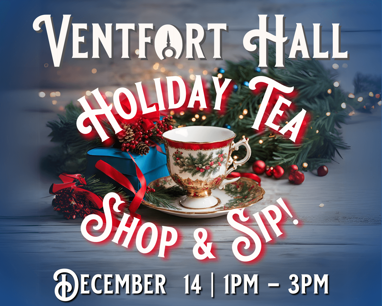 Join Ventfort Hall for a Holiday Tea and Shopping