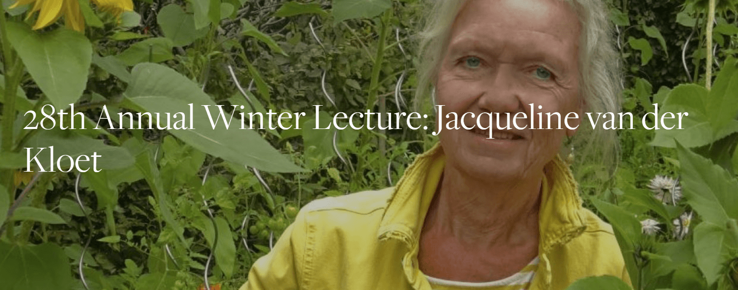 Jacqueline van der Kloet to speak at BBG