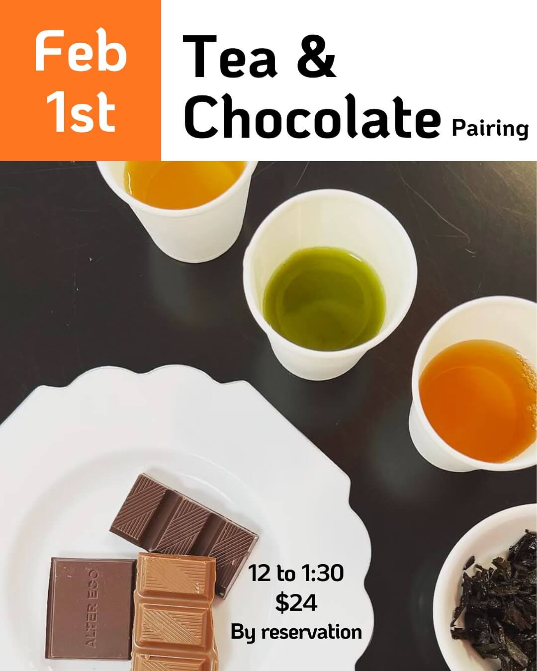 Tea and chocolate pairings