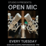 Join open mic at Studio 9 every Tuesday