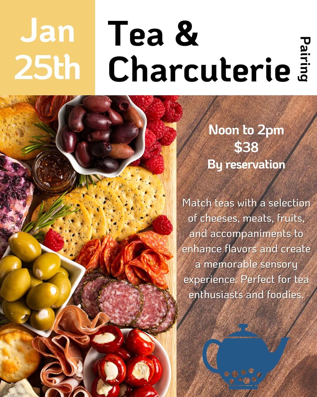 tea and charcuterie pairing