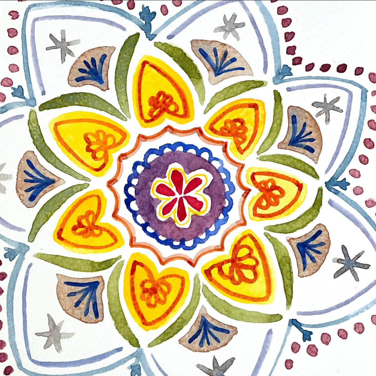 Create watercolor mandalas with Berkshire Art Center