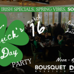 A crowded taproom at Bousquet to celebrate St. Patrick's Day