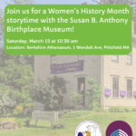 Susan B Anthony story time at the Anthenaeum