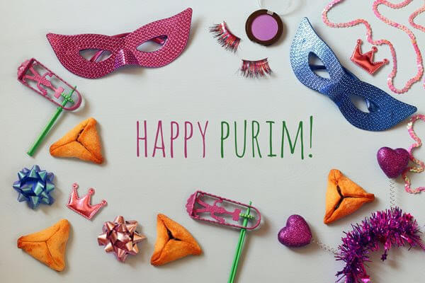 Elements used to celebrate Purim