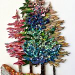 A collection of colorful trees