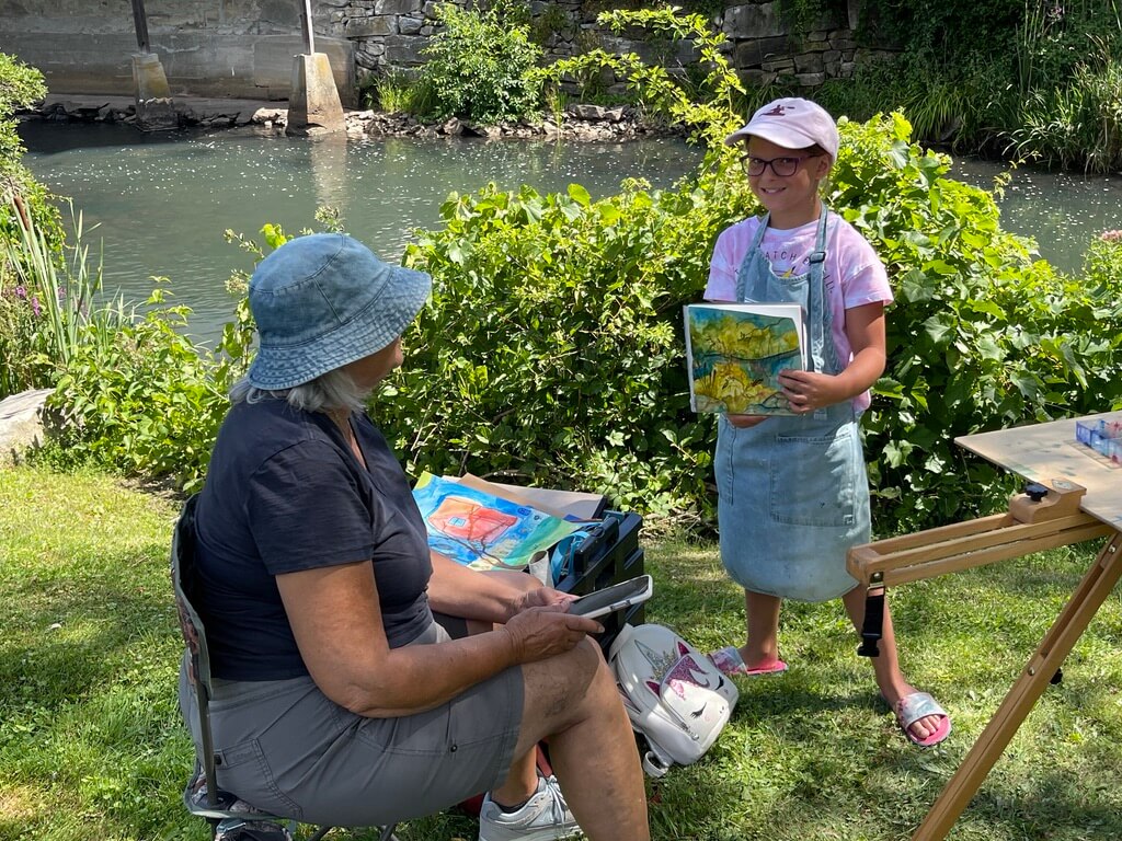 Berkshire Plein Air artists in Stockbridge