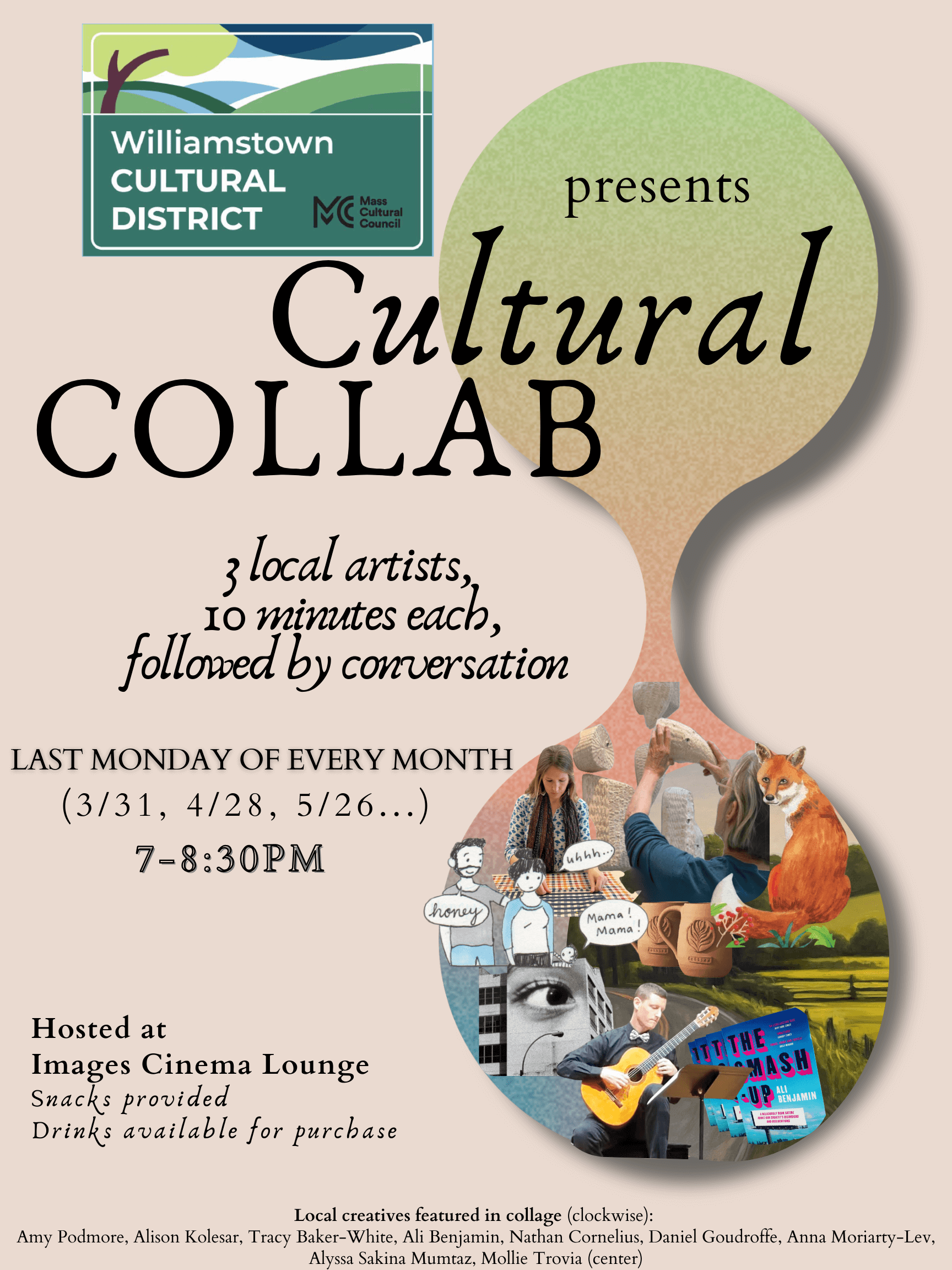Flyer announcing the Cultural Collab
