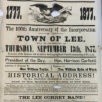 Olde Tyme newspaper announcing events in Lee
