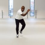 A male dancer practicing his craft