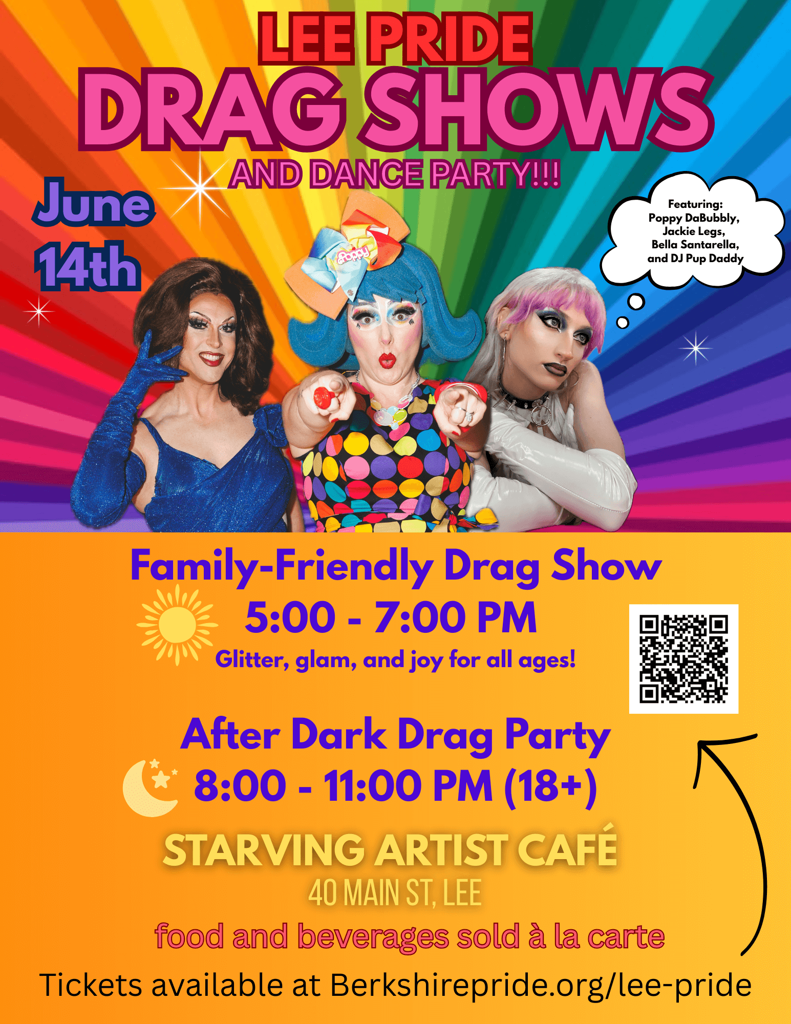 Berkshire Pride drag shows in Lee