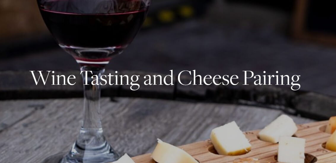 Wine and cheese tasting at BBG