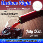 Sandy Water Medium will do readings at Hilltop Orchards