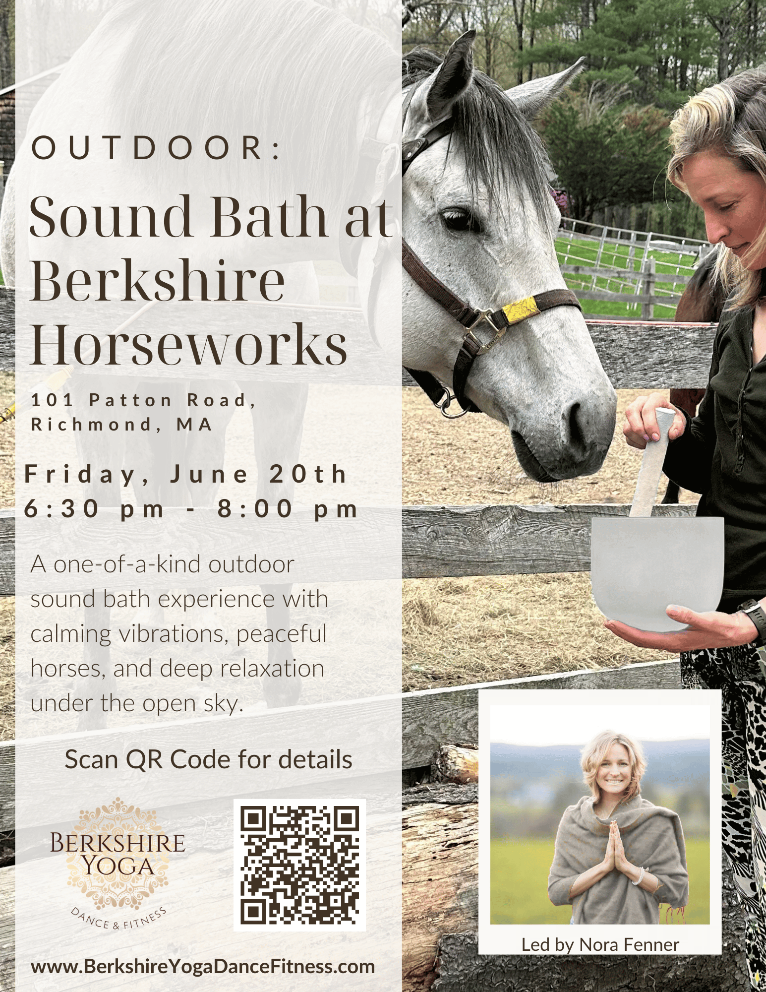 Enjoy a sound bath at Berkshire HorseWorks