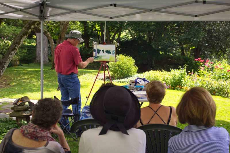 Arist demonstrations Fridays at Frelinghuysen through August