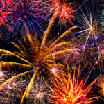 Baseball and fireworks at Noel Field