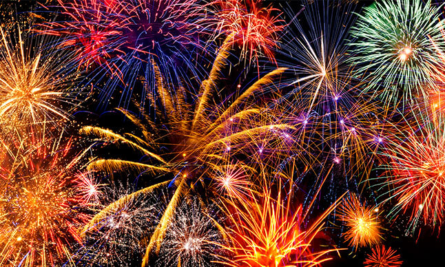 Baseball and fireworks at Noel Field