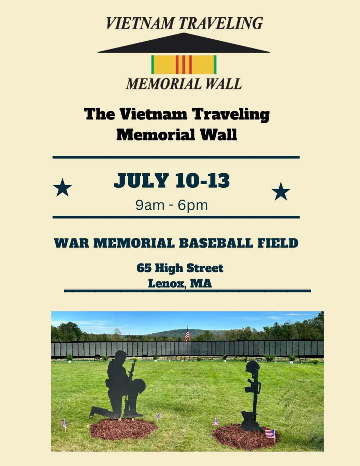 See the traveling Vietnam Memorial Wall