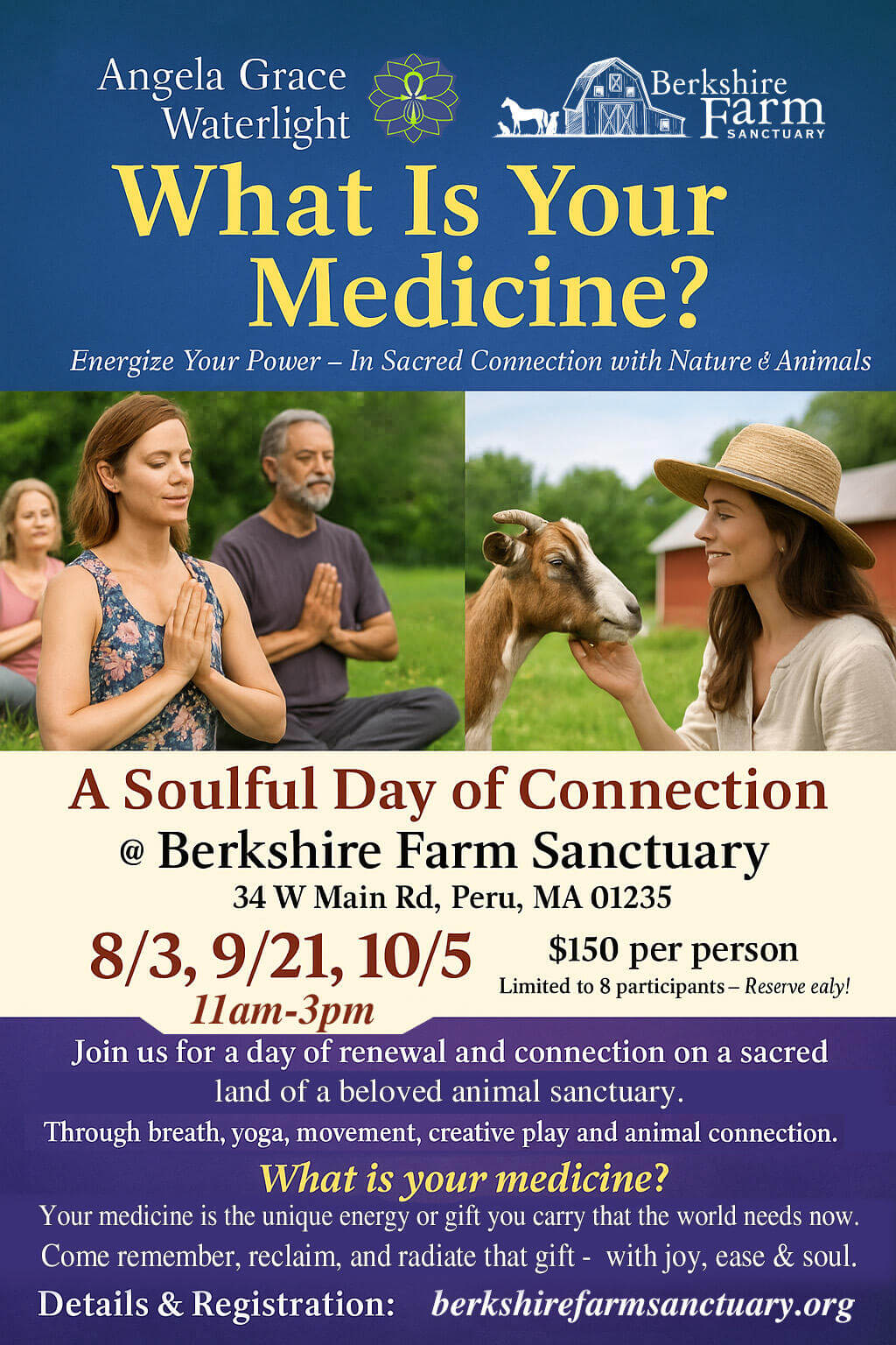 Enjoy a retreat with Berkshire Farm Sanctuary