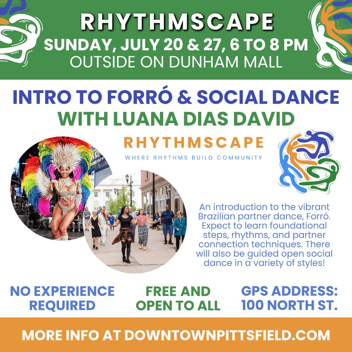 Rhytmscape social dancing on Dunham Mall