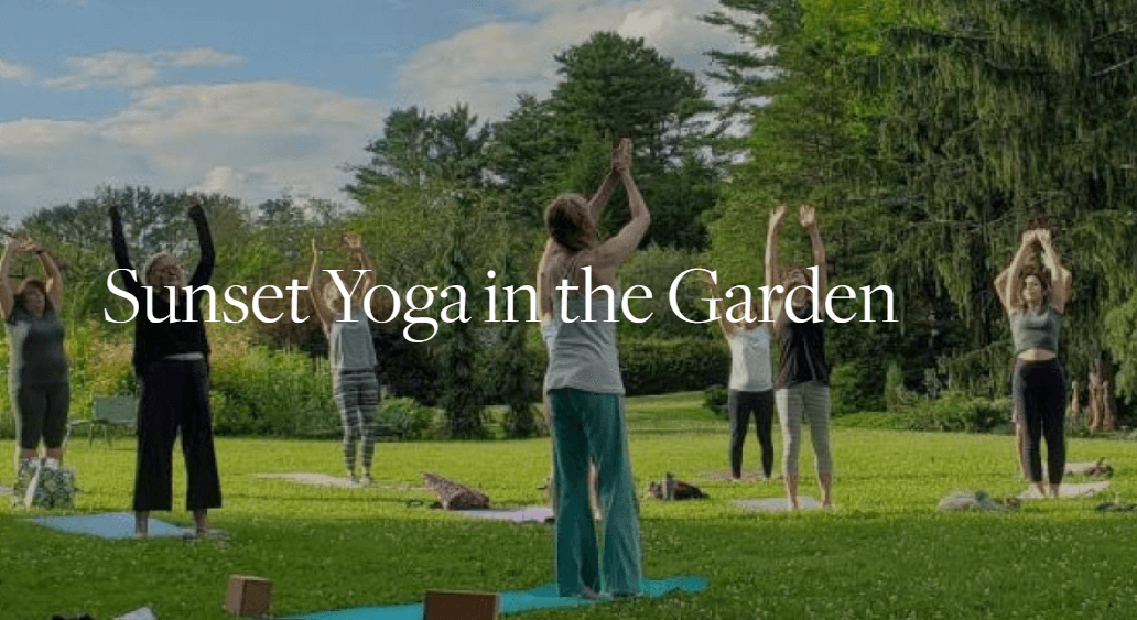 try yoga at berkshire botanical gardens