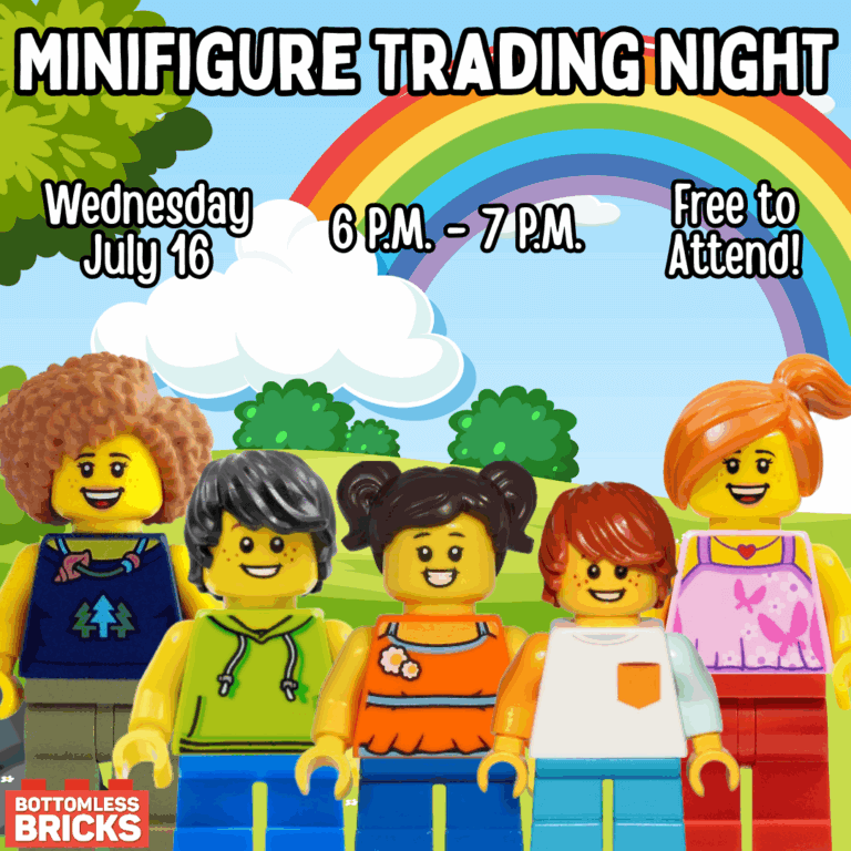 minifigures come trad minifigures at Bottomless Bricks