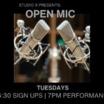Open mic happens at Studio 9 on Tuesdays