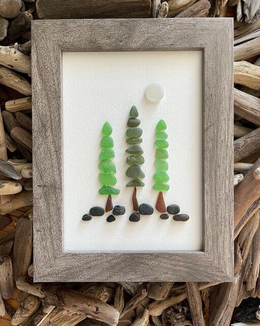 Sea Glass art class at Hilltop Orchards