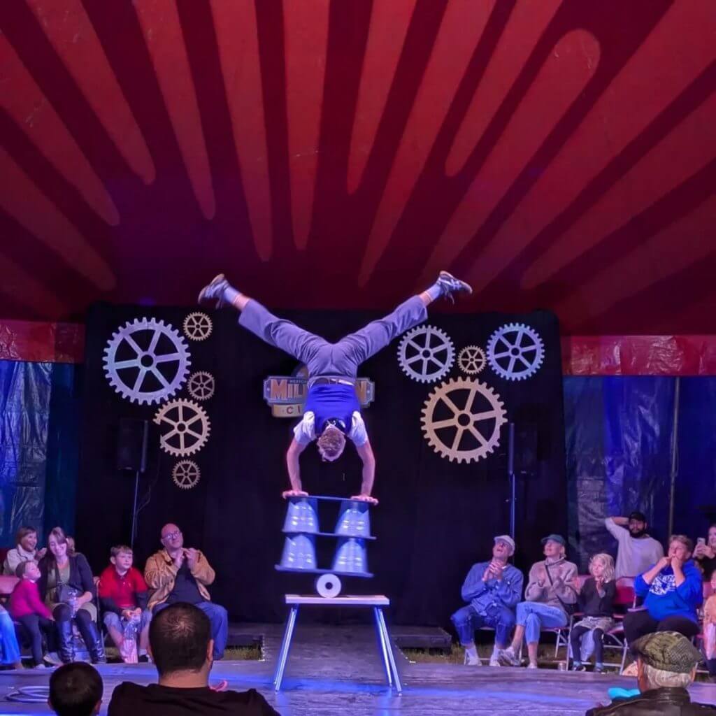 Milltown Circus performs in North Adams