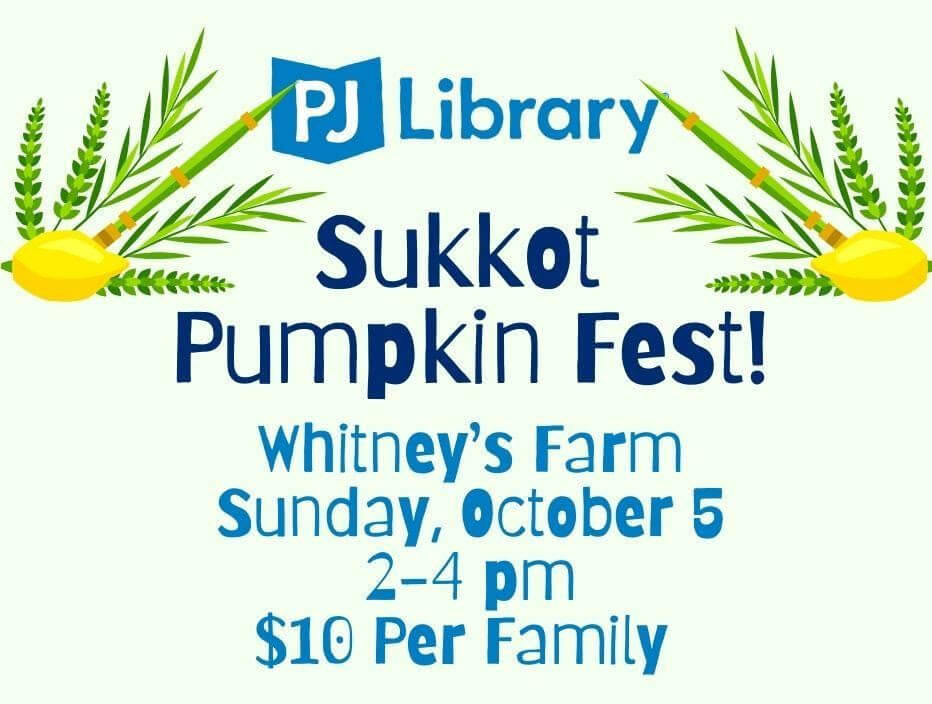 Sukkot pumpkin fest at Whitney's Farm