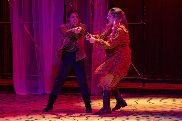 Students perform the plays of Shakespeare